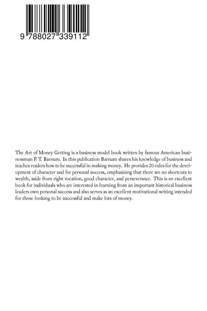 Weitere Ansicht: The Art of Money Getting | P T Barnum