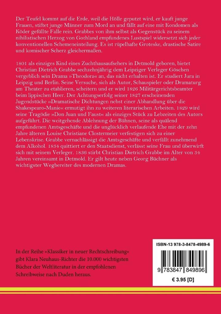 Weitere Ansicht: Scherz, Satire, Ironie und tiefere Bedeutung | Christian Dietrich Grabbe
