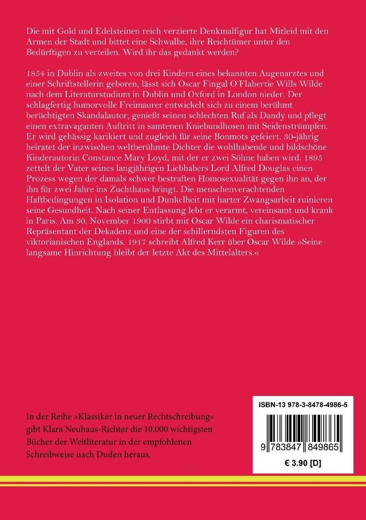 Weitere Ansicht: Der glückliche Prinz und andere Märchen | Oscar Wilde