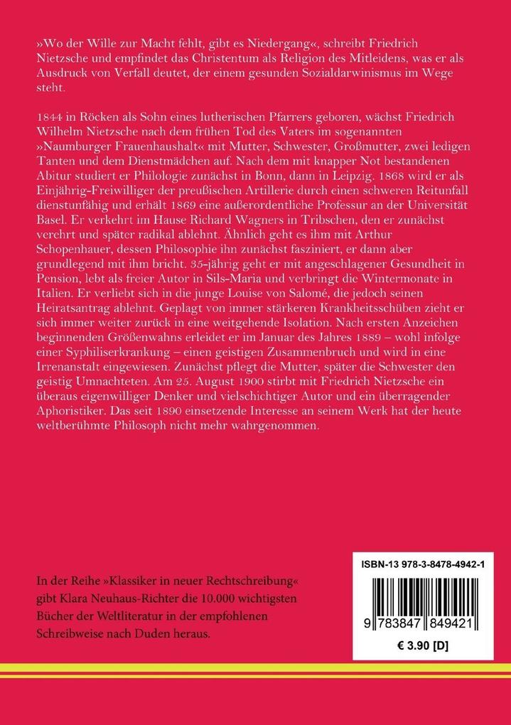 Weitere Ansicht: Der Antichrist | Friedrich Nietzsche