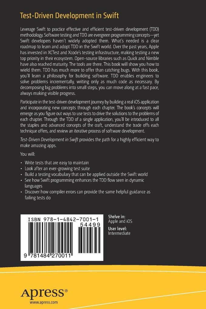Weitere Ansicht: Test-Driven Development in Swift | Gio Lodi