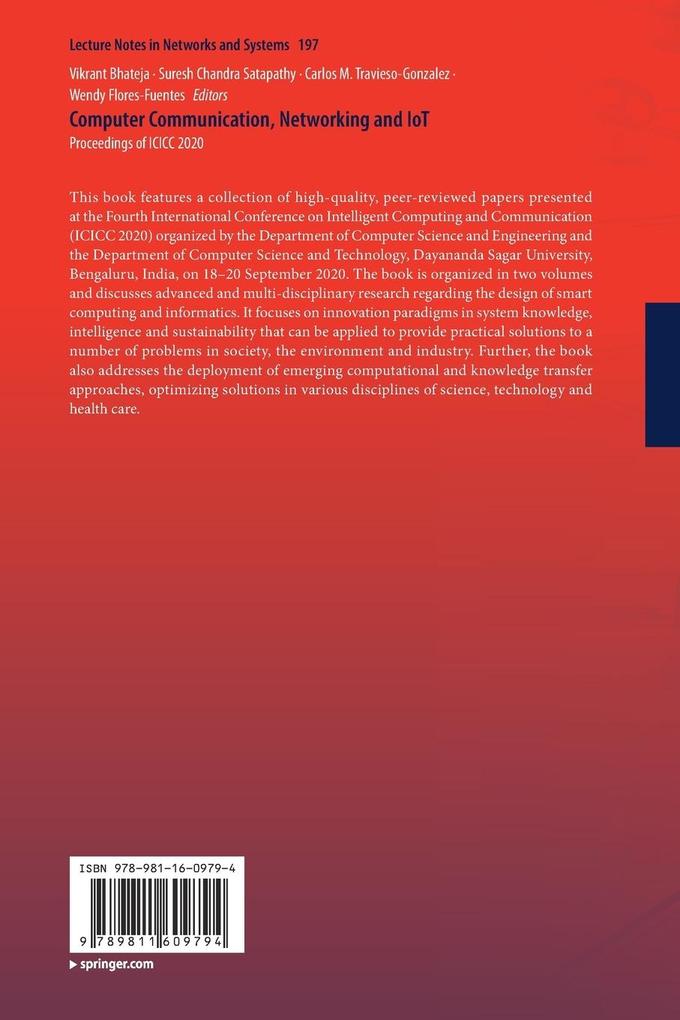 Weitere Ansicht: Computer Communication, Networking and IoT