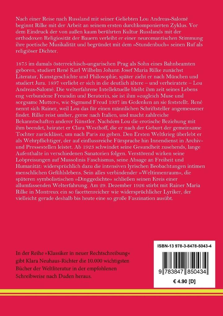Weitere Ansicht: Das Stundenbuch | Rainer Maria Rilke