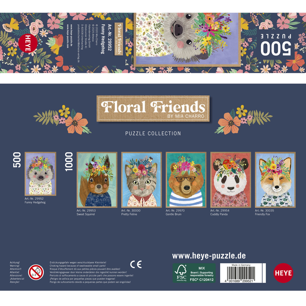 Weitere Ansicht: Heye - Funny Hedgehog, 500 Teile | Mia Charro