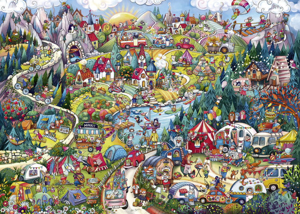 Weitere Ansicht: Go Camping! Puzzle 2000 Teile | Rita Berman