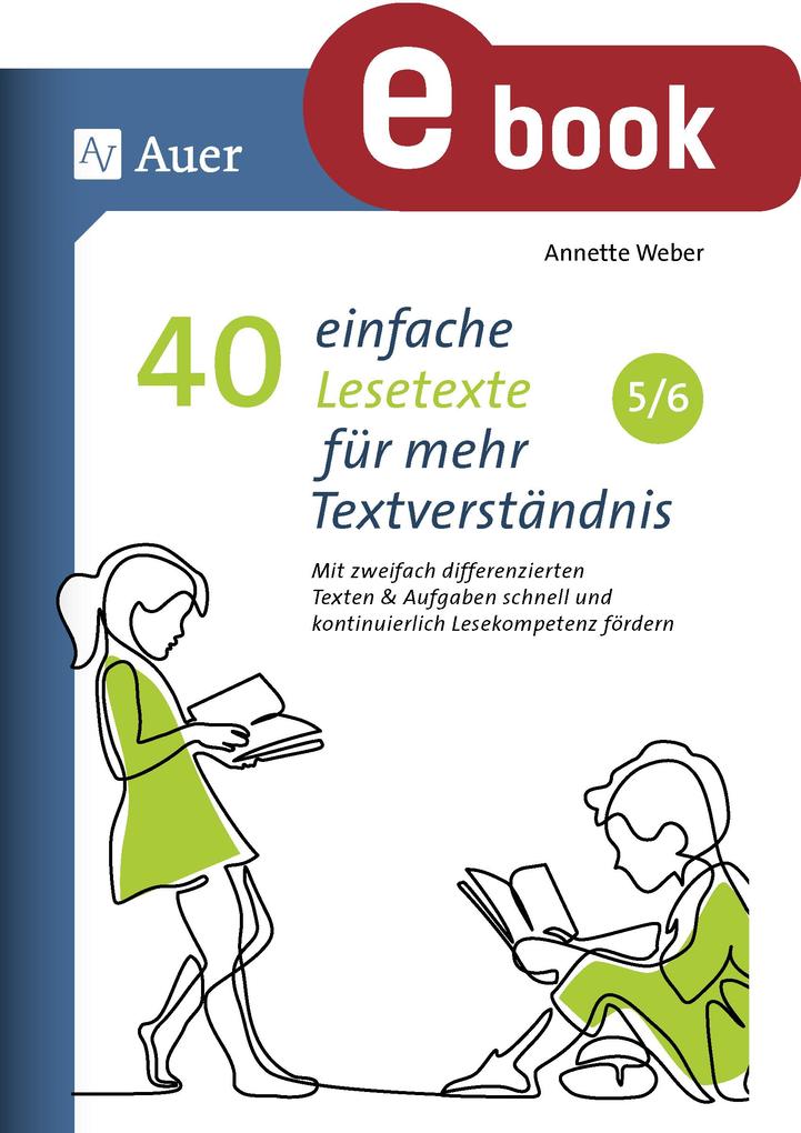 Produktbild: 40 einfache Lesetexte für mehr Textverständnis 5-6 | Annette Weber