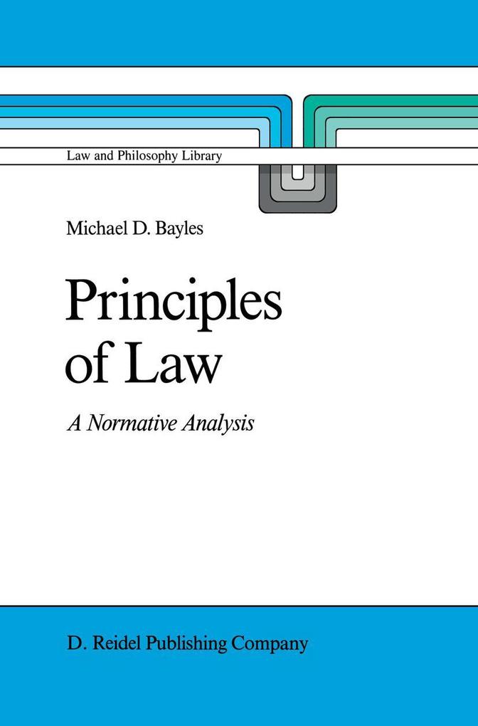 Produktbild: Principles of Law | M.E. Bayles