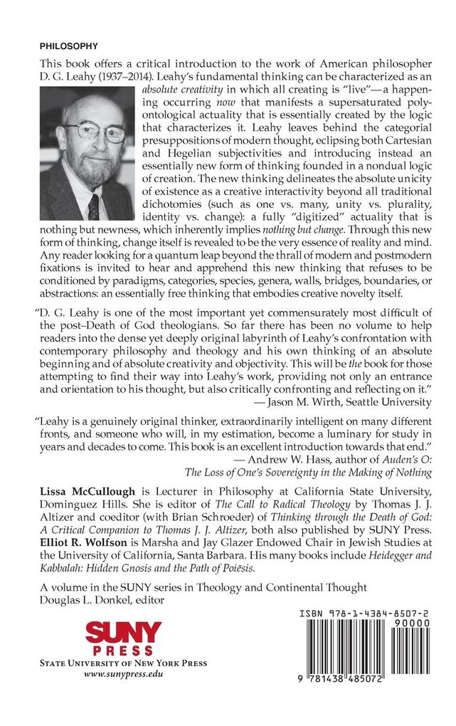Weitere Ansicht: D. G. Leahy and the Thinking Now Occurring