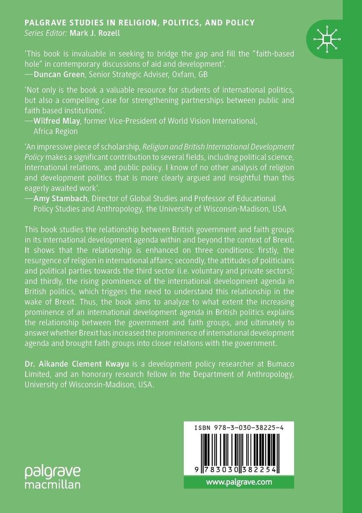 Weitere Ansicht: Religion and British International Development Policy | Aikande Clement Kwayu