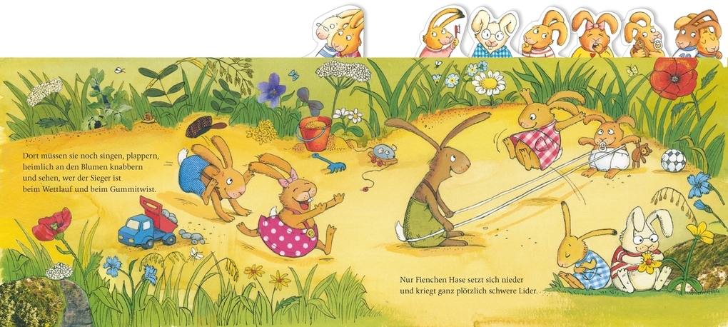 Weitere Ansicht: Wenn sieben müde kleine Hasen abends in ihr Bettchen rasen | Sabine Praml