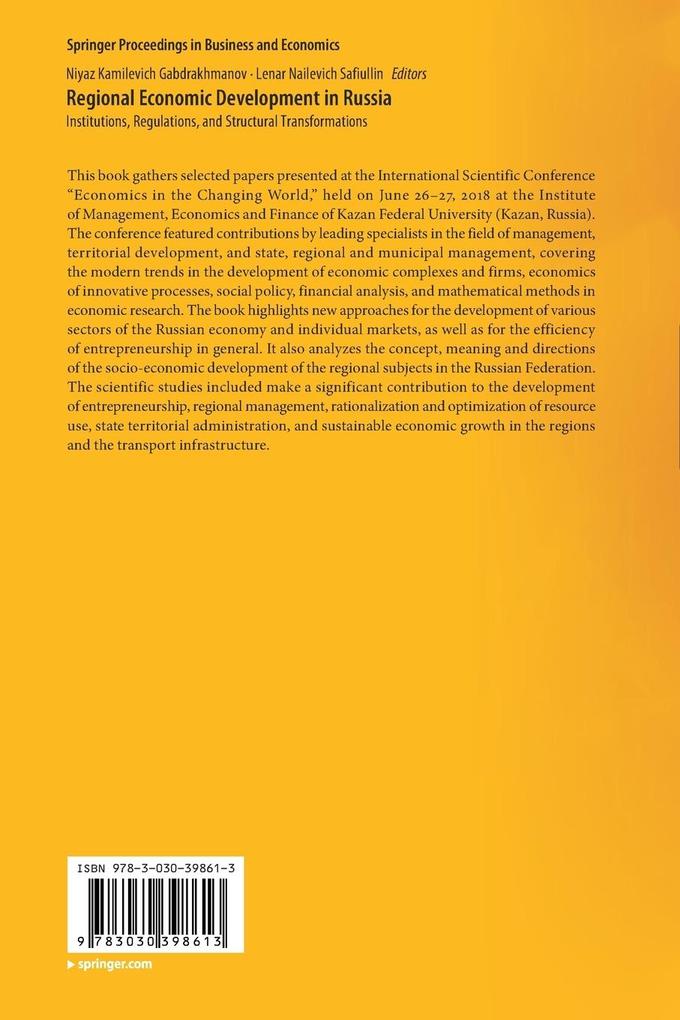 Weitere Ansicht: Regional Economic Development in Russia