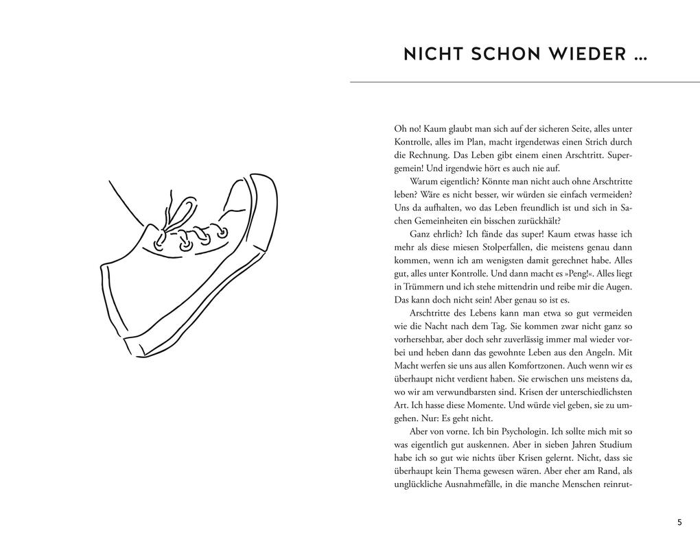 Weitere Ansicht: Wenn dir das Leben in den Arsch tritt, nutze den Schwung | Anke Precht