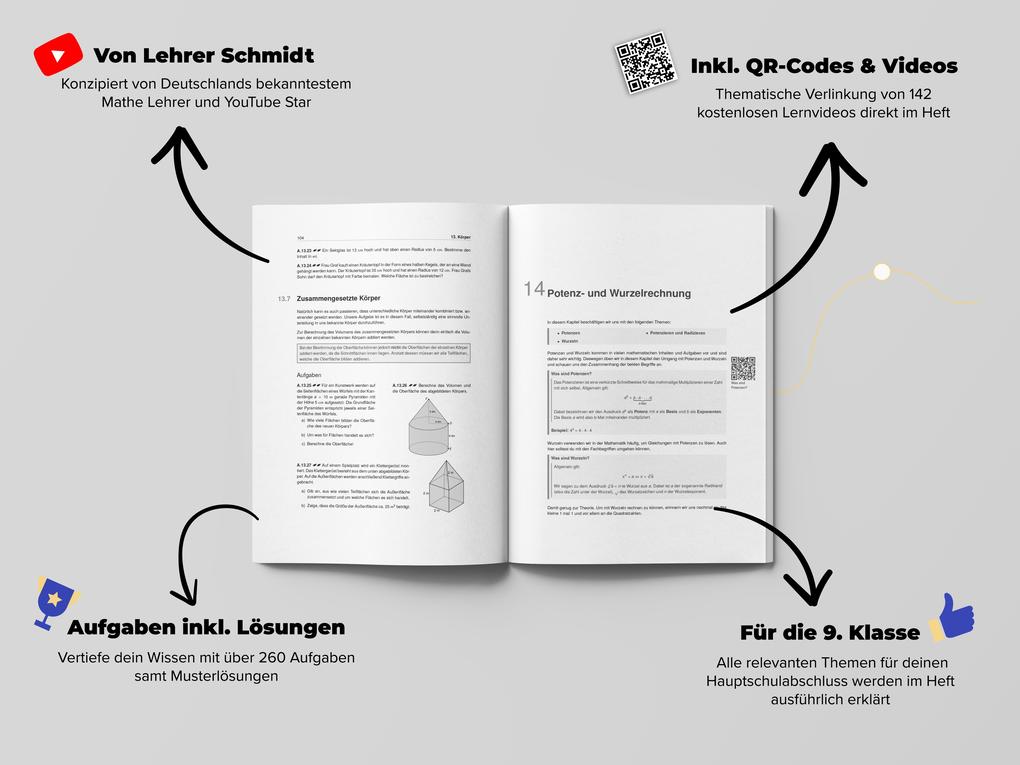 Weitere Ansicht: Mathe 9. Klasse Hauptschulabschluss | Maria Lenk, Kai Schmidt