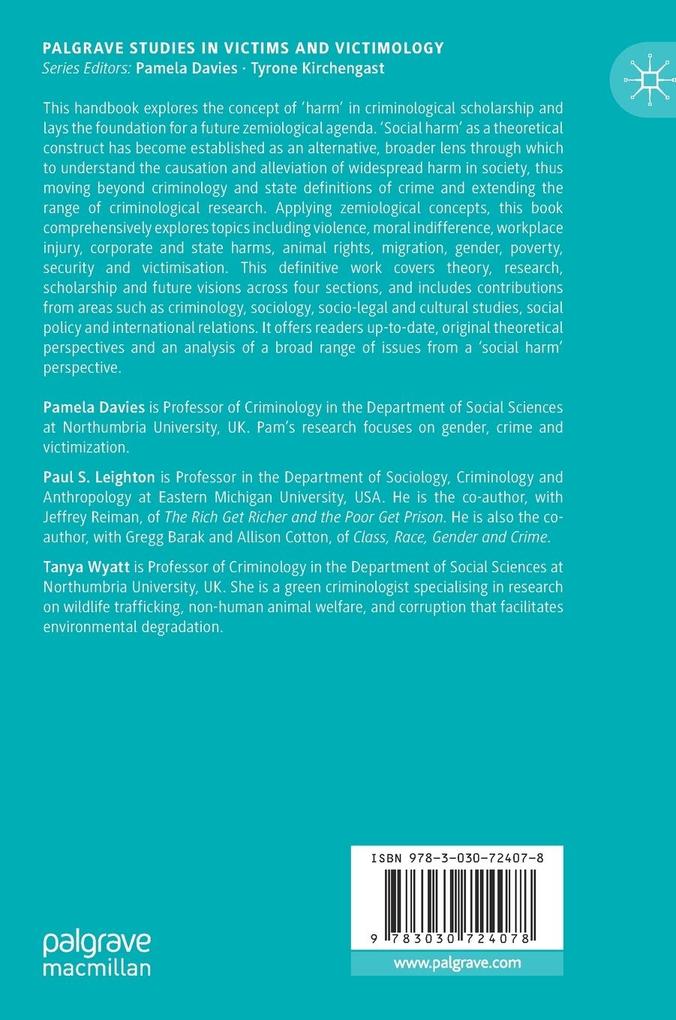 Weitere Ansicht: The Palgrave Handbook of Social Harm