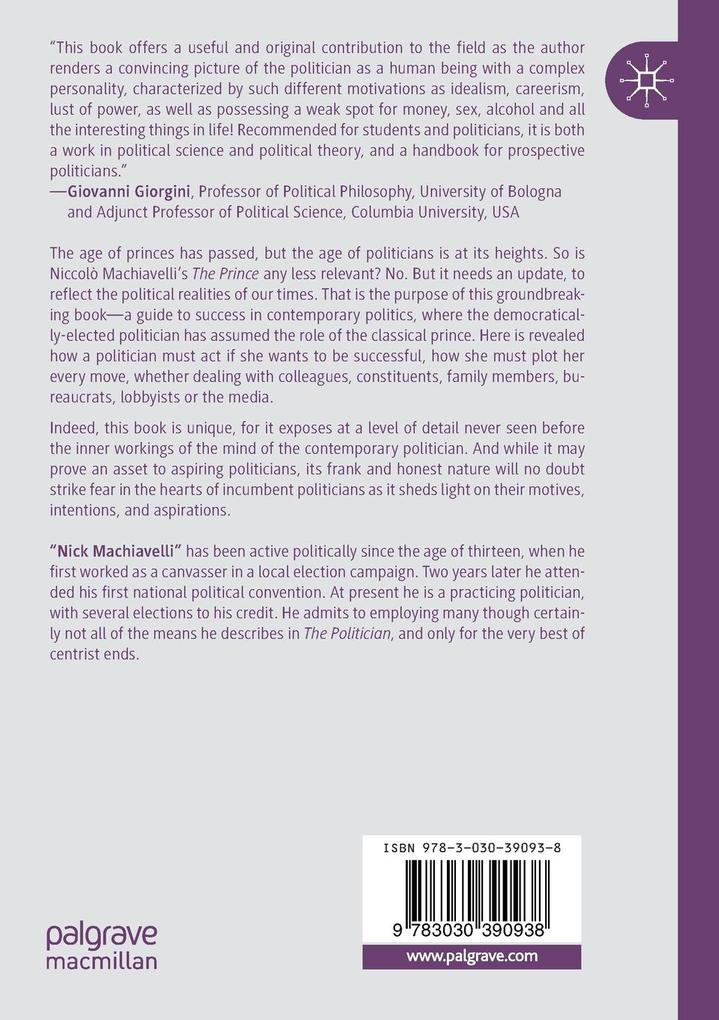 Weitere Ansicht: The Politician | Nick Machiavelli