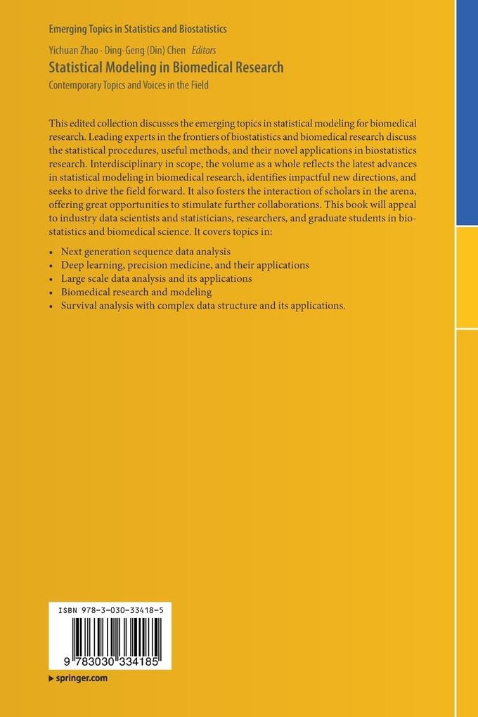 Weitere Ansicht: Statistical Modeling in Biomedical Research