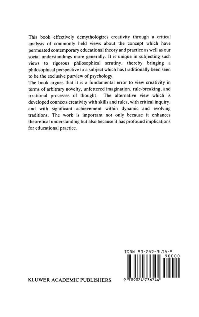 Weitere Ansicht: Achieving Extraordinary Ends: An Essay on Creativity