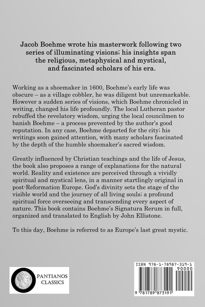 Weitere Ansicht: The Signature of All Things | Jacob Boehme