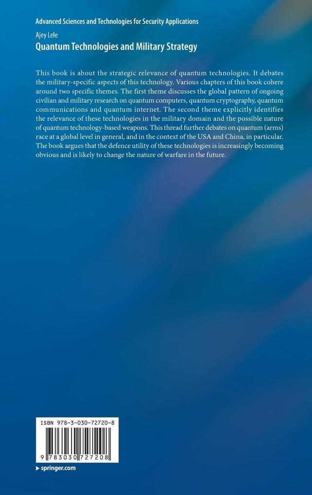 Weitere Ansicht: Quantum Technologies and Military Strategy | Ajey Lele