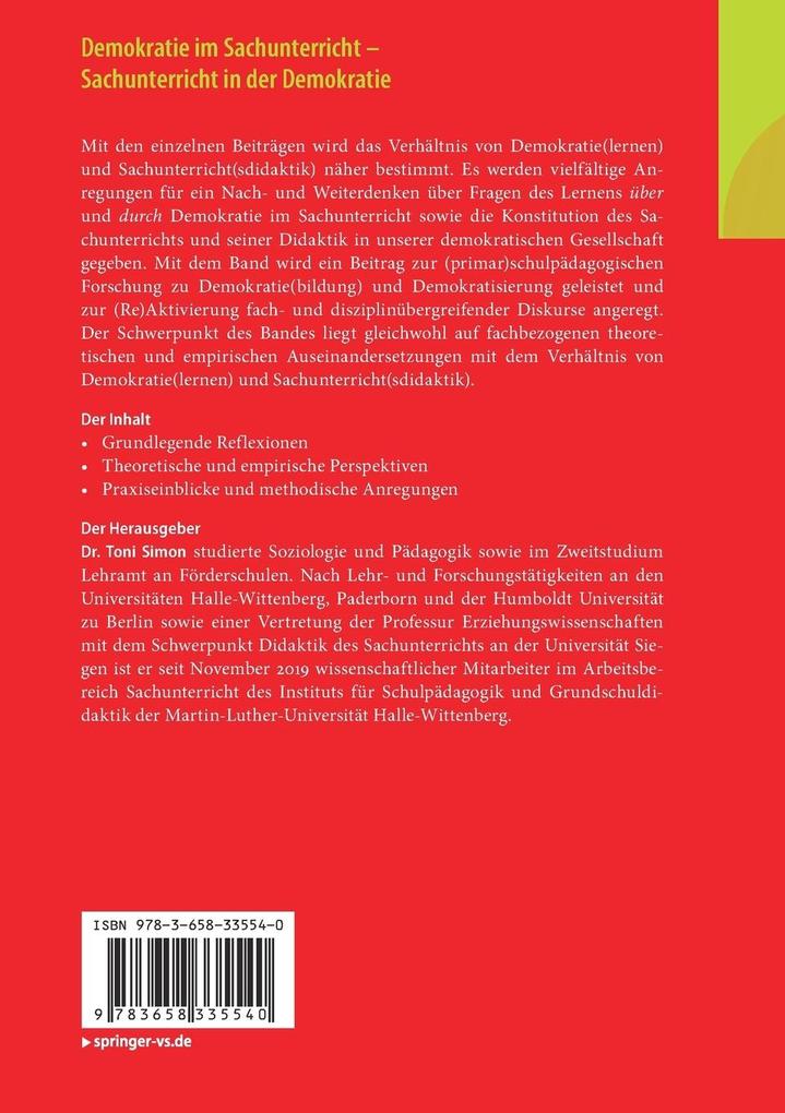 Weitere Ansicht: Demokratie im Sachunterricht - Sachunterricht in der Demokratie