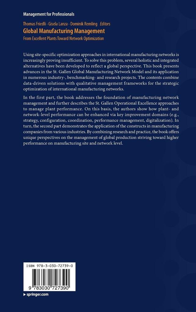 Weitere Ansicht: Global Manufacturing Management