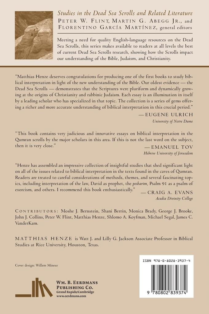 Weitere Ansicht: Biblical Interpretation at Qumran | Matthias Henze