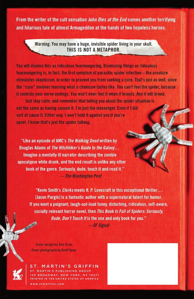 Weitere Ansicht: This Book Is Full of Spiders | Jason Pargin