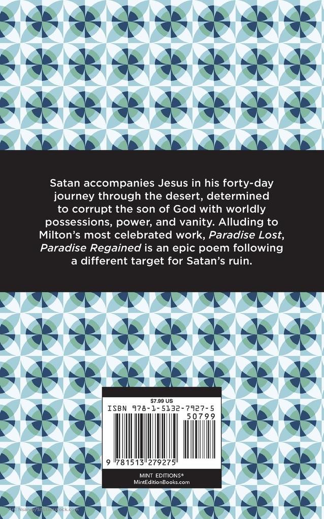 Weitere Ansicht: Paradise Regained | John Milton