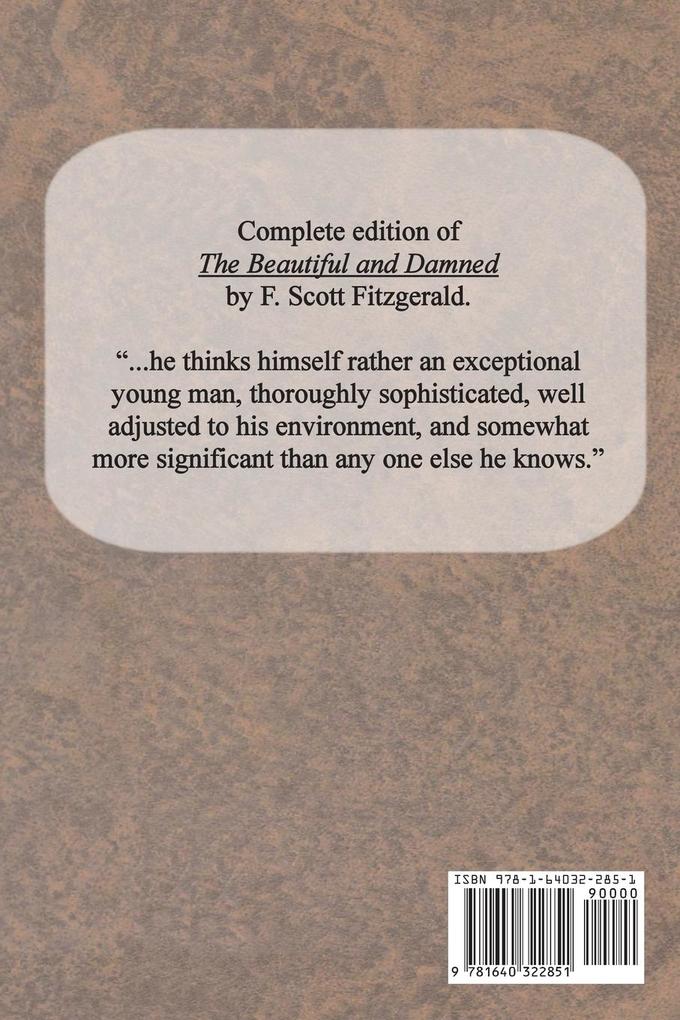 Weitere Ansicht: The Beautiful and Damned | F Scott Fitzgerald
