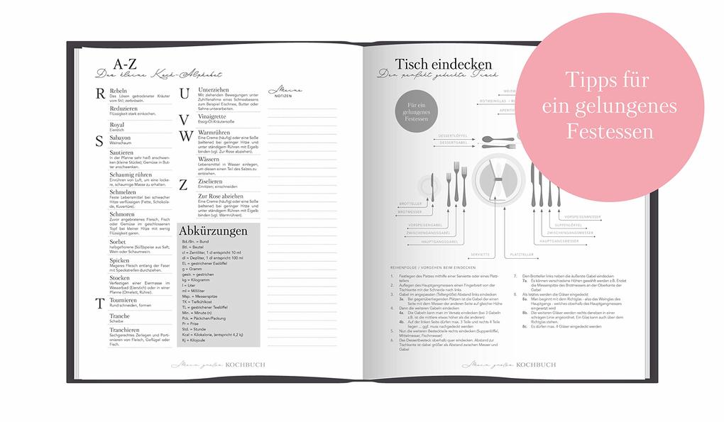 Weitere Ansicht: Rezeptbuch zum Selberschreiben: Großes Kochbuch zum Selberschreiben | Rezeptsammlung für 60 Rezepte & 20 Menüs | | Lisa Wirth