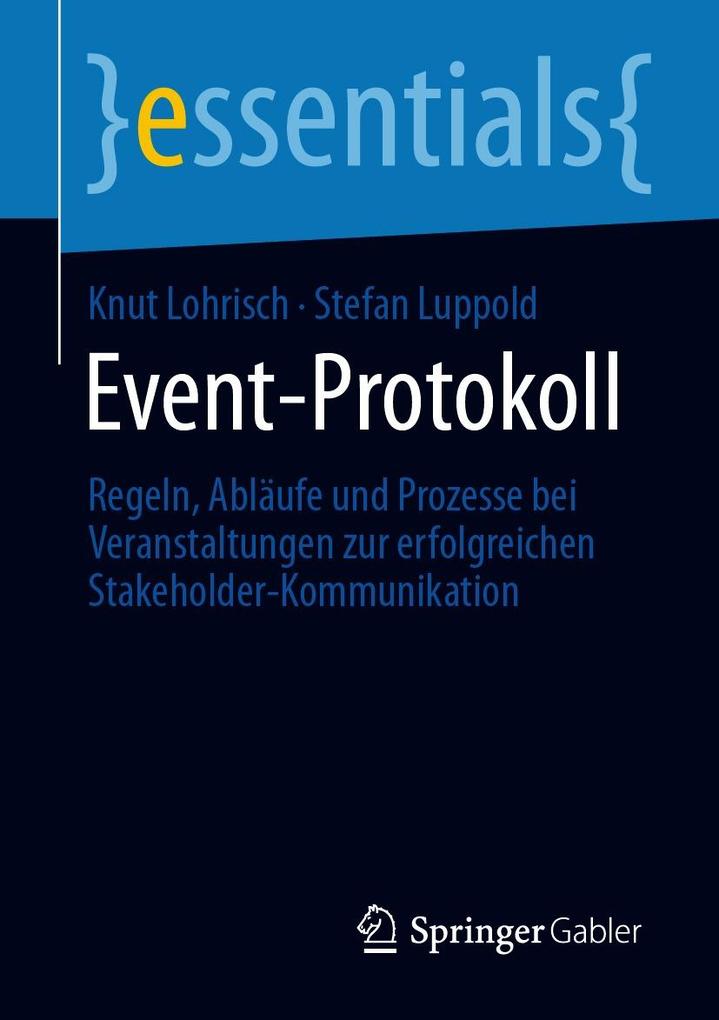 Produktbild: Event-Protokoll | Knut Lohrisch, Stefan Luppold