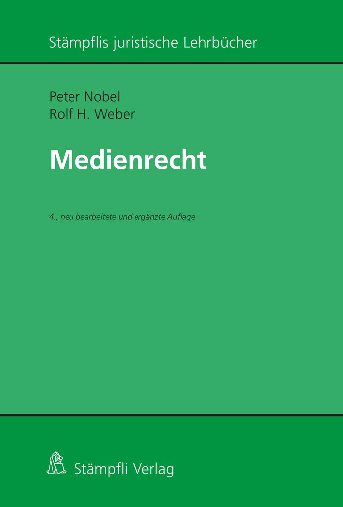 Produktbild: Medienrecht | Peter Nobel, Rolf H. Weber