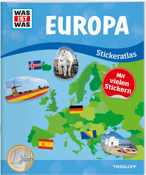 Produktbild: WAS IST WAS Stickeratlas Europa | Lisa Hebler, Christina Braun