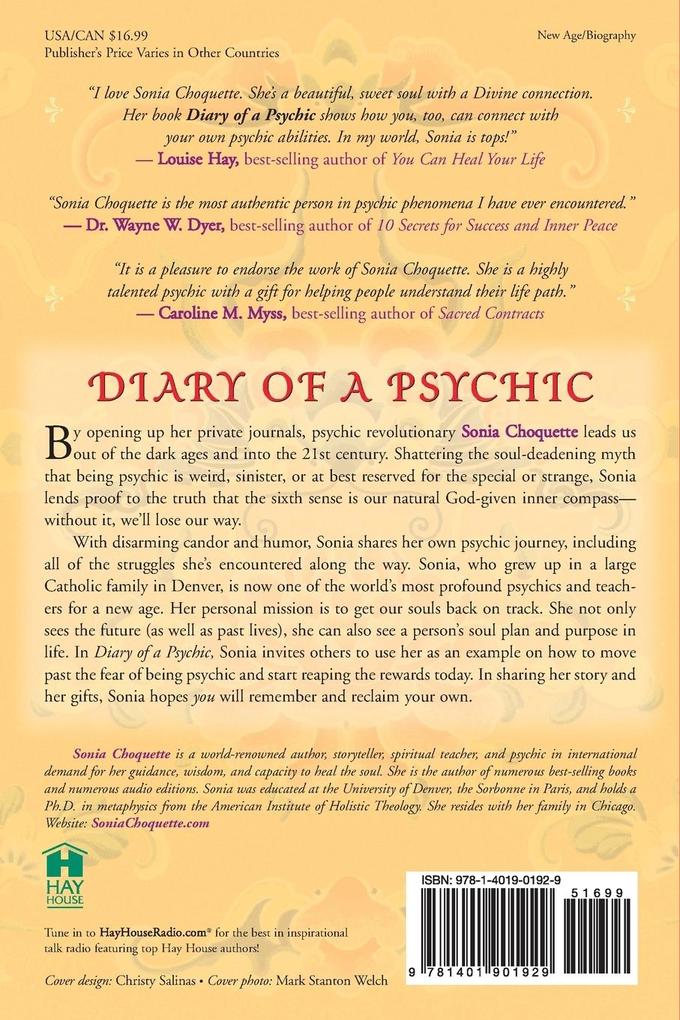 Weitere Ansicht: Diary of a Psychic | Sonia Choquette