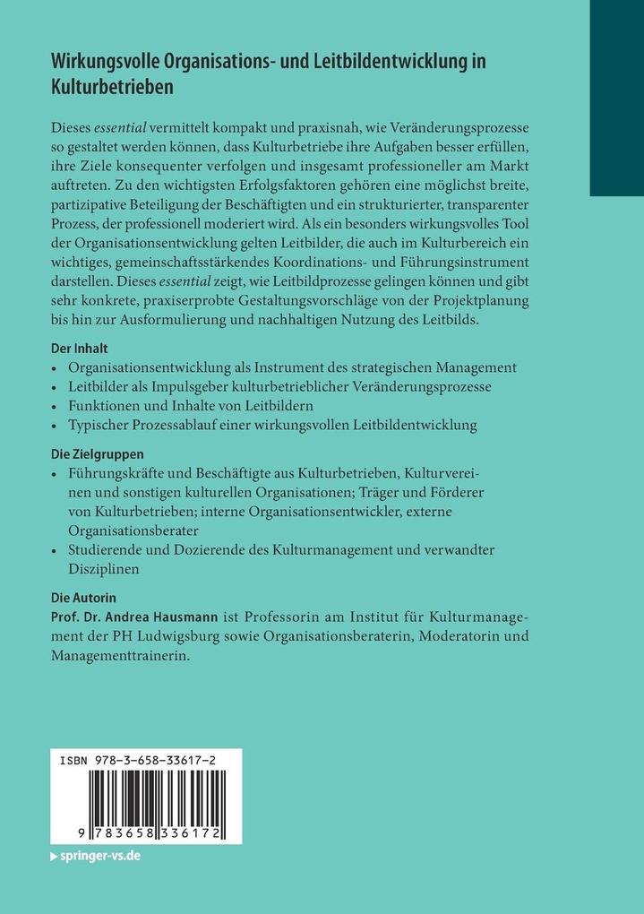 Weitere Ansicht: Wirkungsvolle Organisations- und Leitbildentwicklung in Kulturbetrieben | Andrea Hausmann