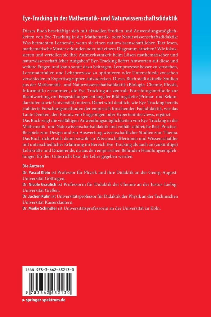 Weitere Ansicht: Eye-Tracking in der Mathematik- und Naturwissenschaftsdidaktik