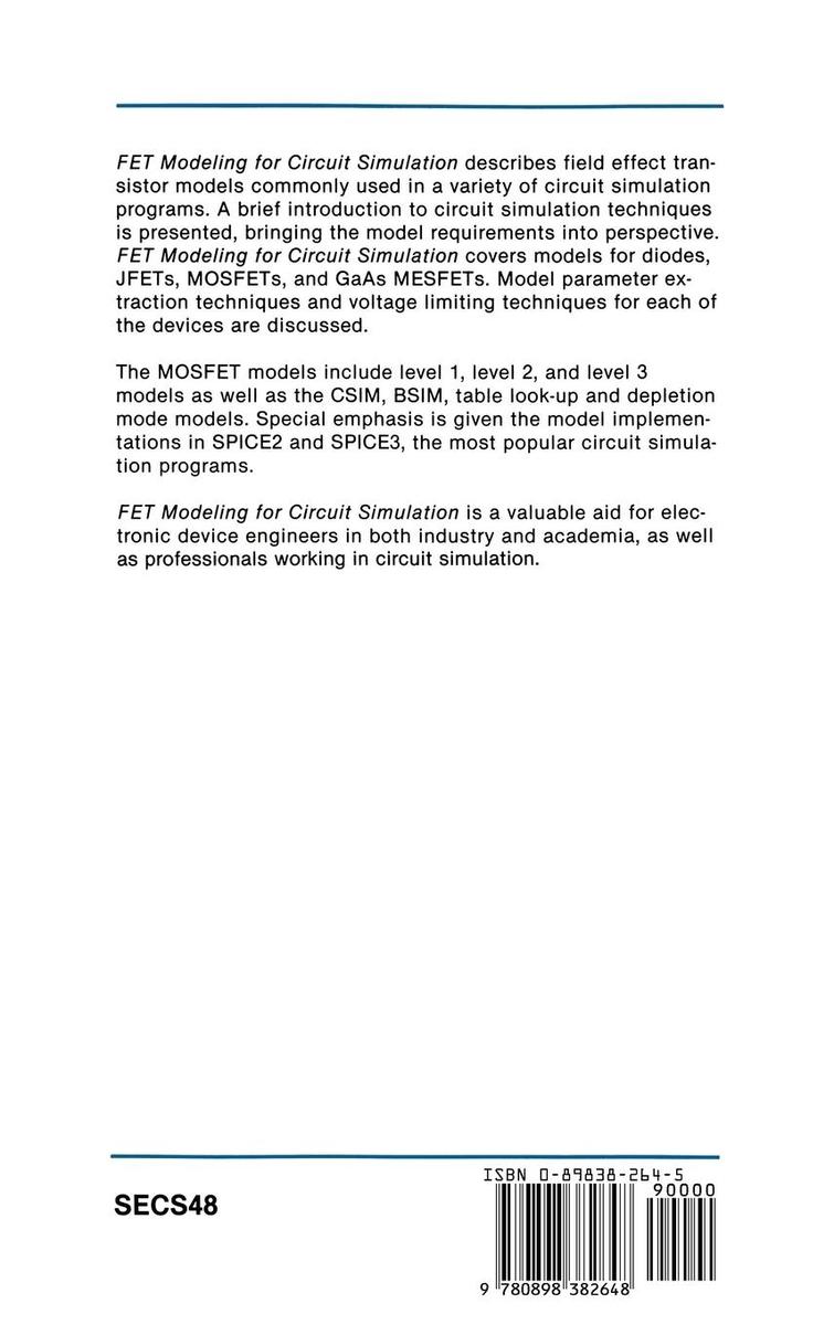 Weitere Ansicht: FET Modeling for Circuit Simulation | Dileep A. Divekar