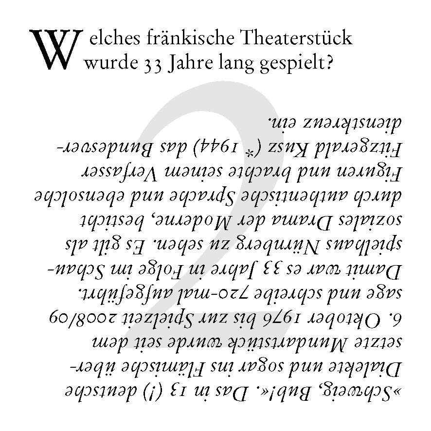 Weitere Ansicht: Franken-Quiz | Matthias Kröner