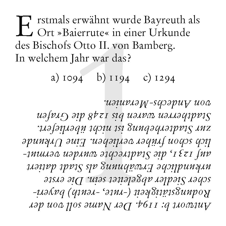 Weitere Ansicht: Bayreuth-Quiz | Sabine Schramm, Uli Böhner, Melanie Florin