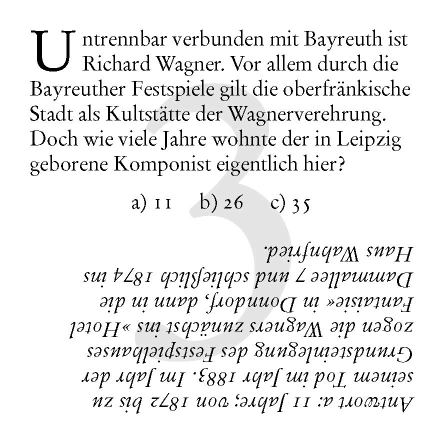 Weitere Ansicht: Bayreuth-Quiz | Sabine Schramm, Uli Böhner, Melanie Florin