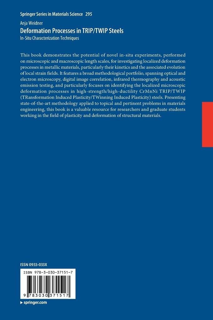 Weitere Ansicht: Deformation Processes in TRIP/TWIP Steels | Anja Weidner