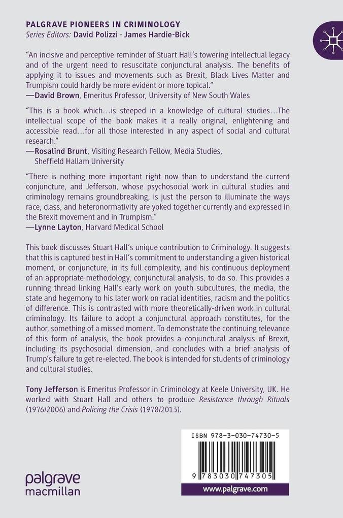 Weitere Ansicht: Stuart Hall, Conjunctural Analysis and Cultural Criminology | Tony Jefferson