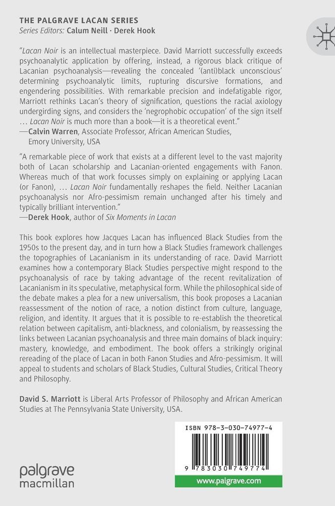 Weitere Ansicht: Lacan Noir | David S Marriott