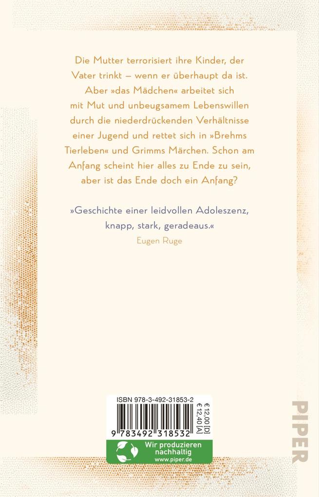 Weitere Ansicht: Das Mädchen | Angelika Klüssendorf