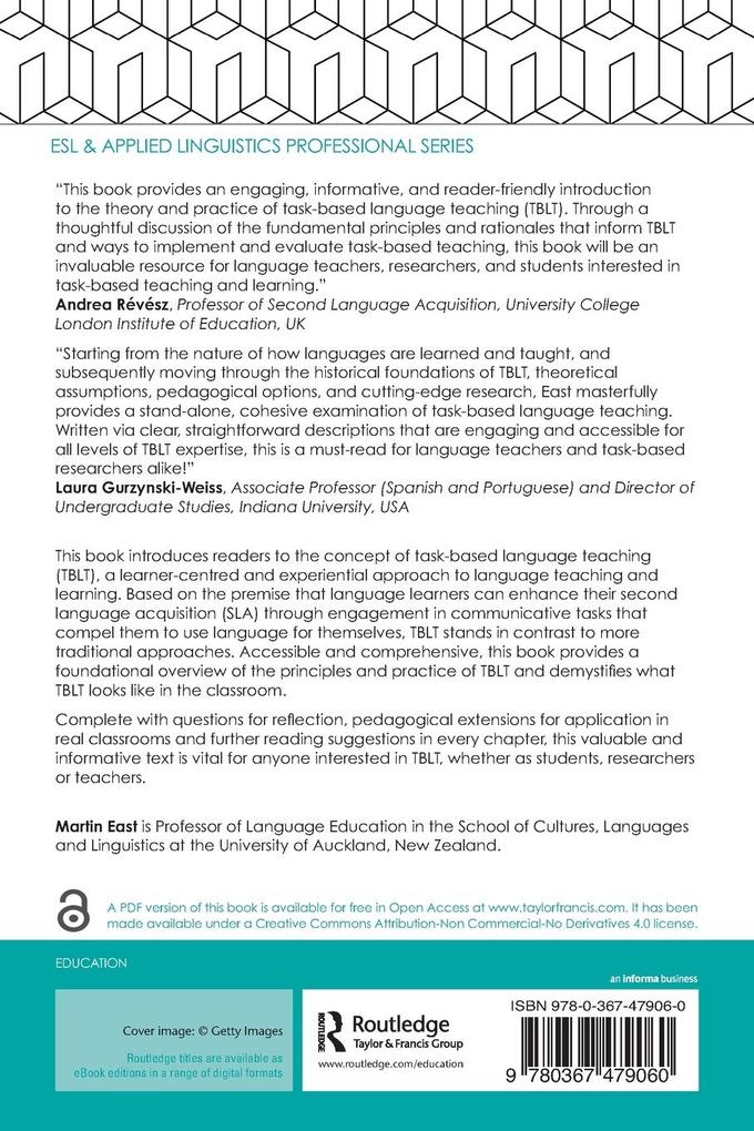 Weitere Ansicht: Foundational Principles of Task-Based Language Teaching | Martin East