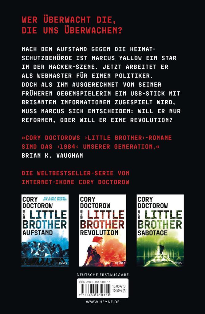Weitere Ansicht: Little Brother - Revolution | Cory Doctorow