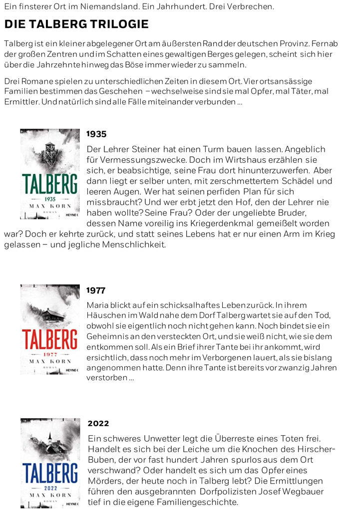 Weitere Ansicht: Talberg 1935 | Max Korn