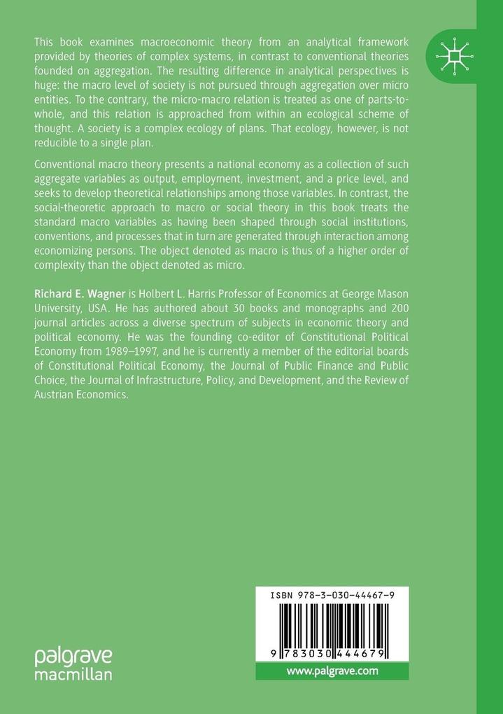 Weitere Ansicht: Macroeconomics as Systems Theory | Richard E. Wagner