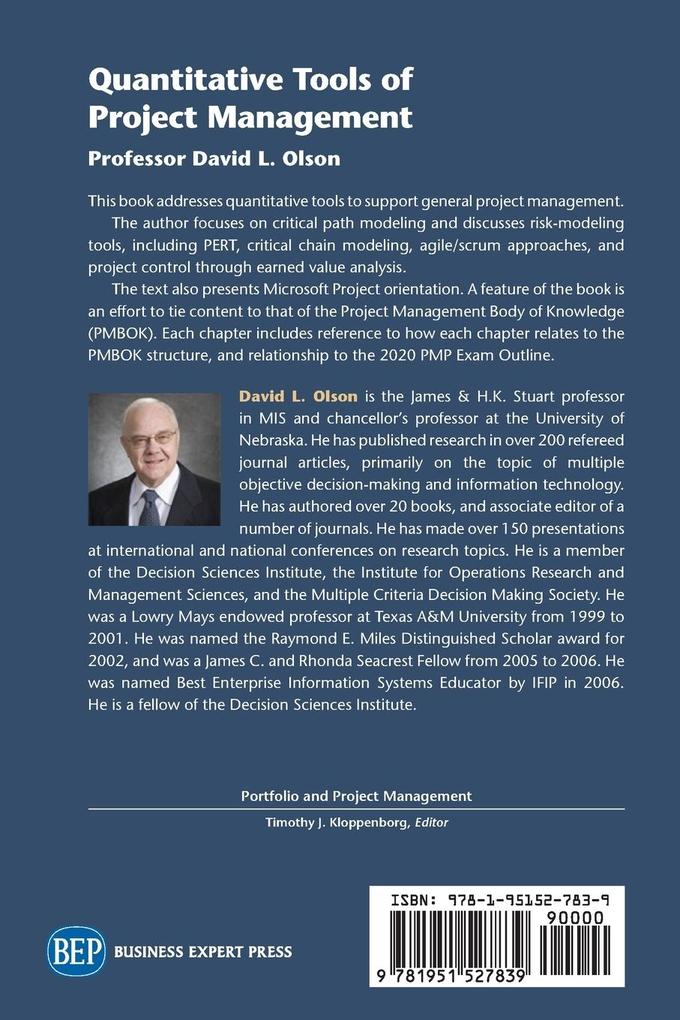 Weitere Ansicht: Quantitative Tools of Project Management | David L. Olson
