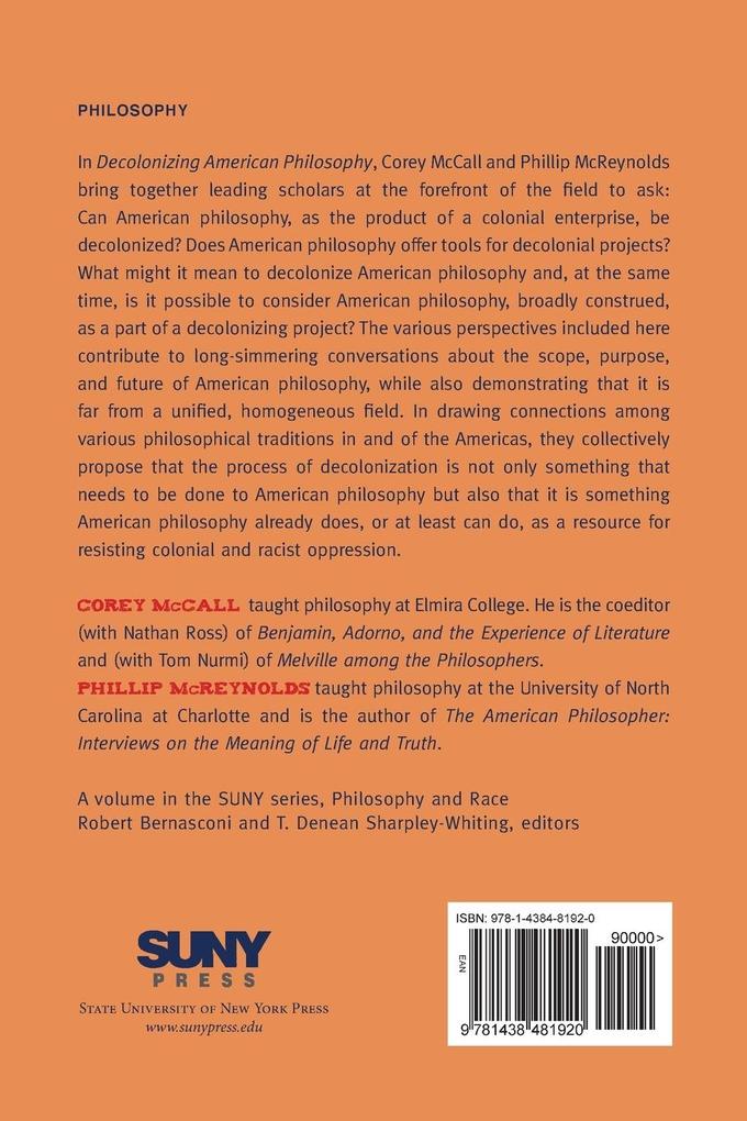 Weitere Ansicht: Decolonizing American Philosophy